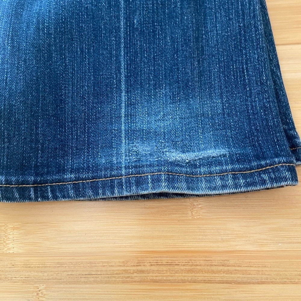 7 For All Mankind Dark Wash Ankle Flare Jeans Size 29 - Picture 2 of 7